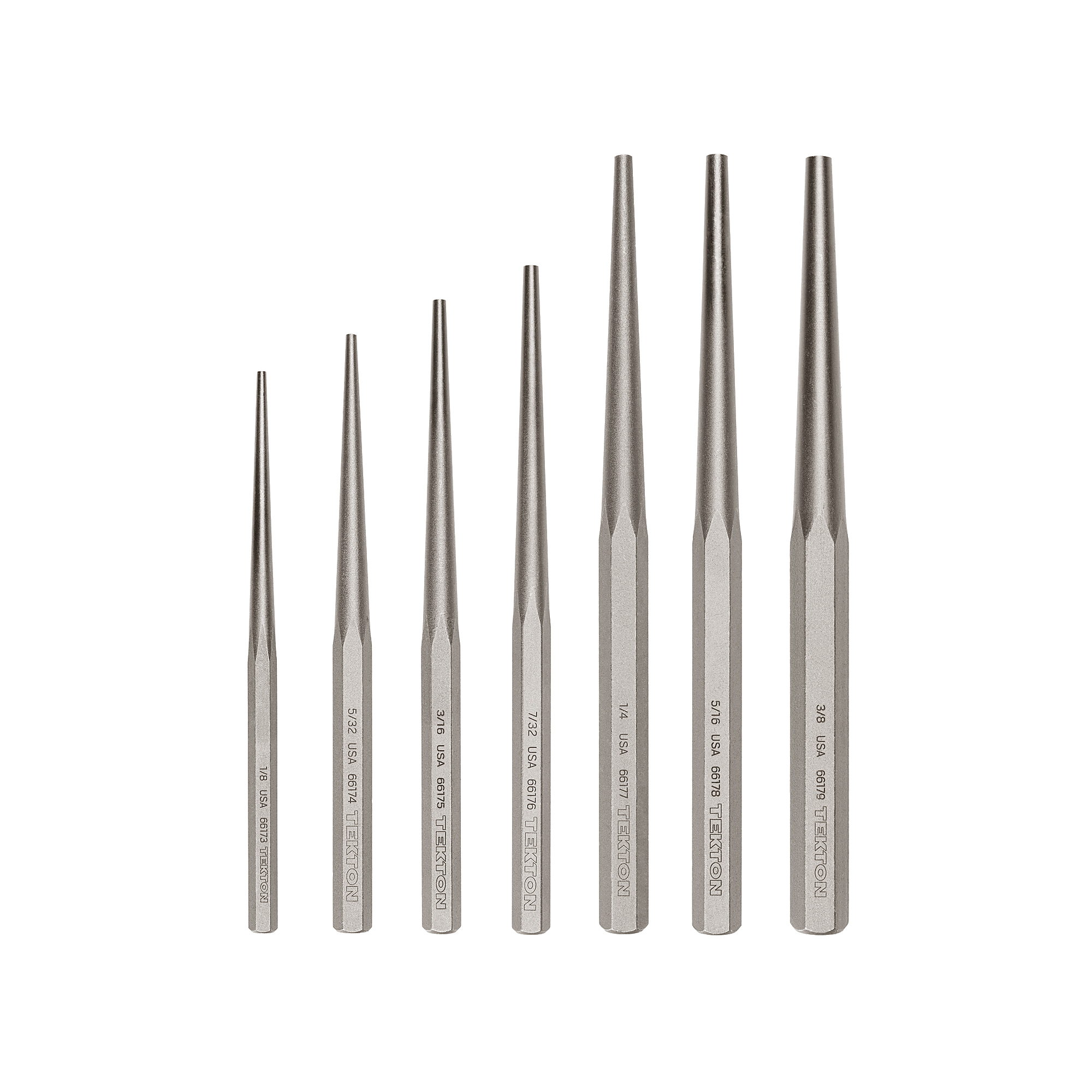 TEKTON Alignment Punch Set, 7-Piece (1/8 - 3/8 in.) | PNC96003